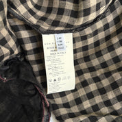 Italian Deconstructed Plaid Mini Dress (M)