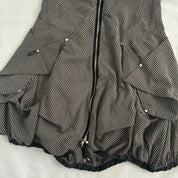 Vintage French Pinstripe Parachute Dress (M)