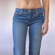 Bebe Y2K Low Rise Jeans (XS)