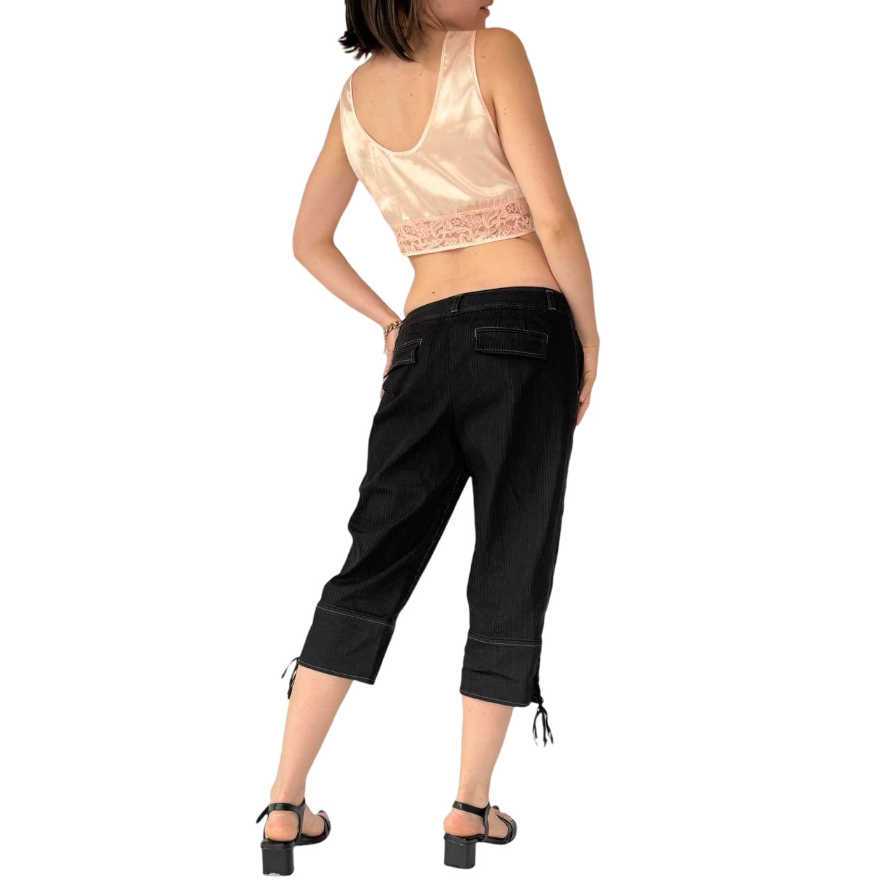 2000s Noir Capris (S)