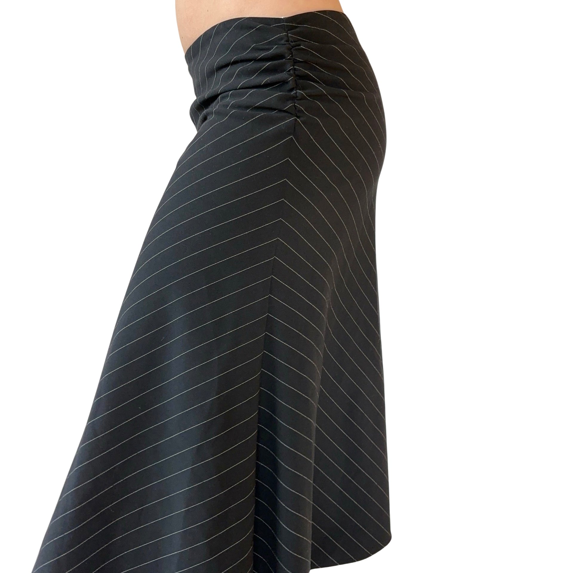 90s Pinstripe Midi Skirt (S)