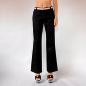 Y2K Pink Trim Trousers (XS)