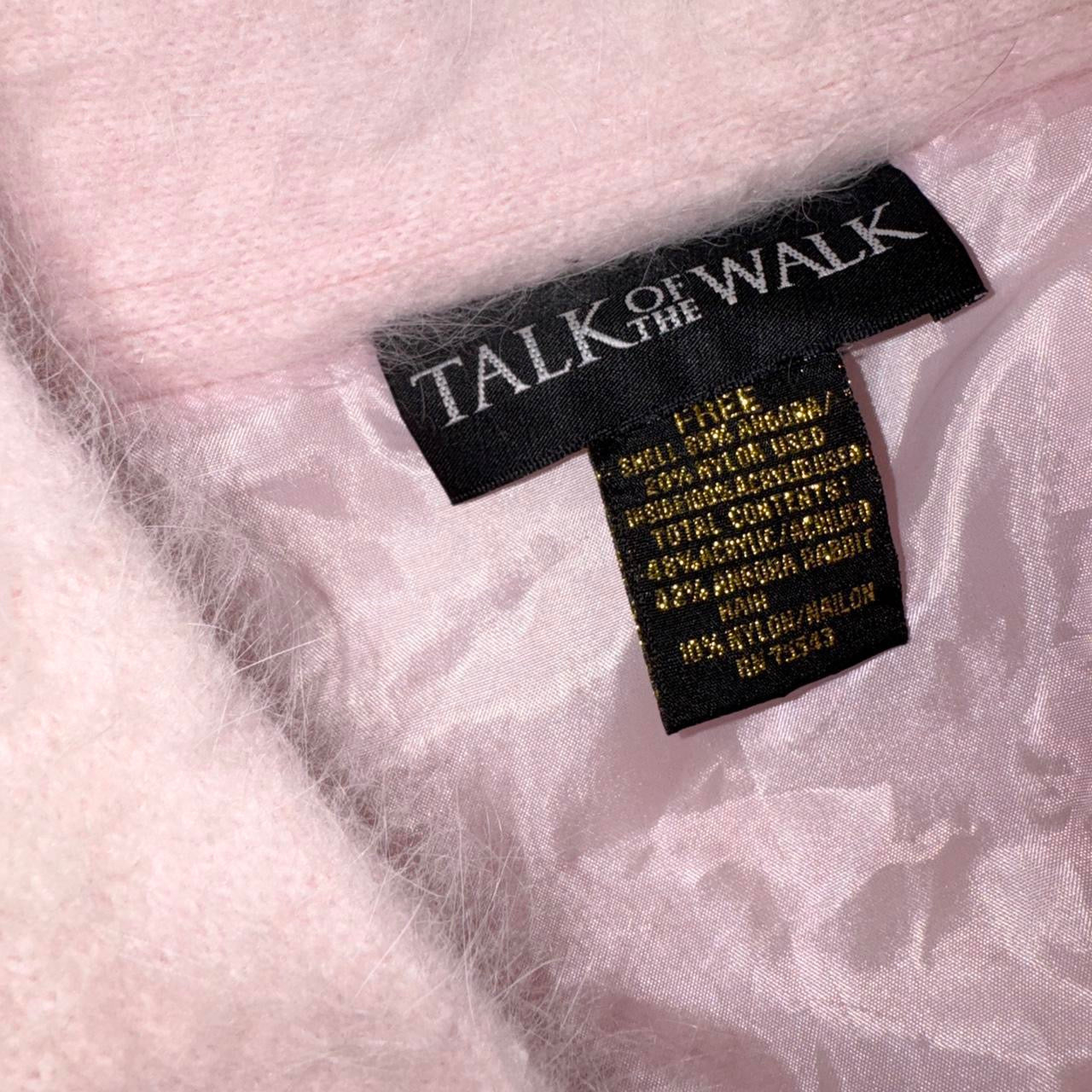 90s Pale Pink Angora Cardigan (One Size)