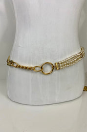 Pearl and gold belt
