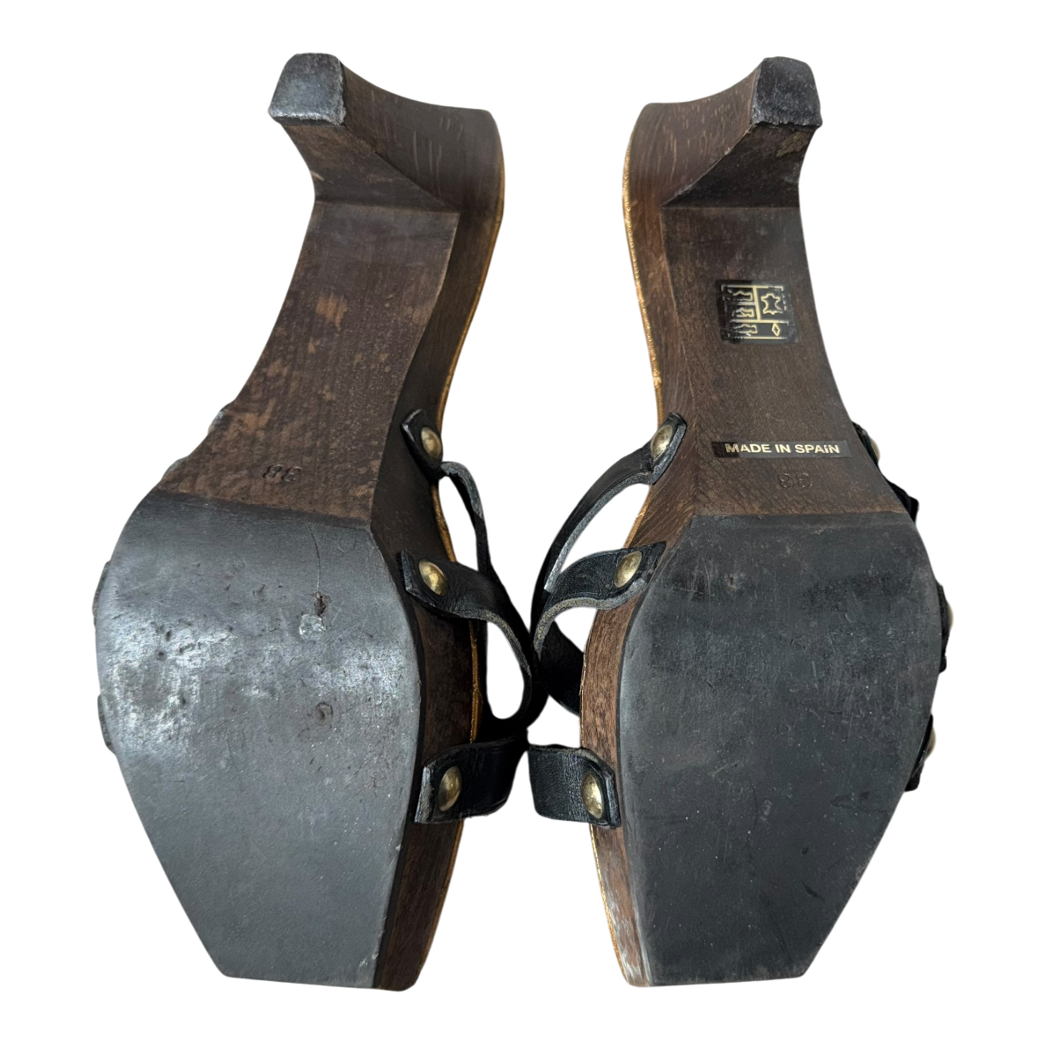 YSL Leather Wooden Kitten Heels (8)