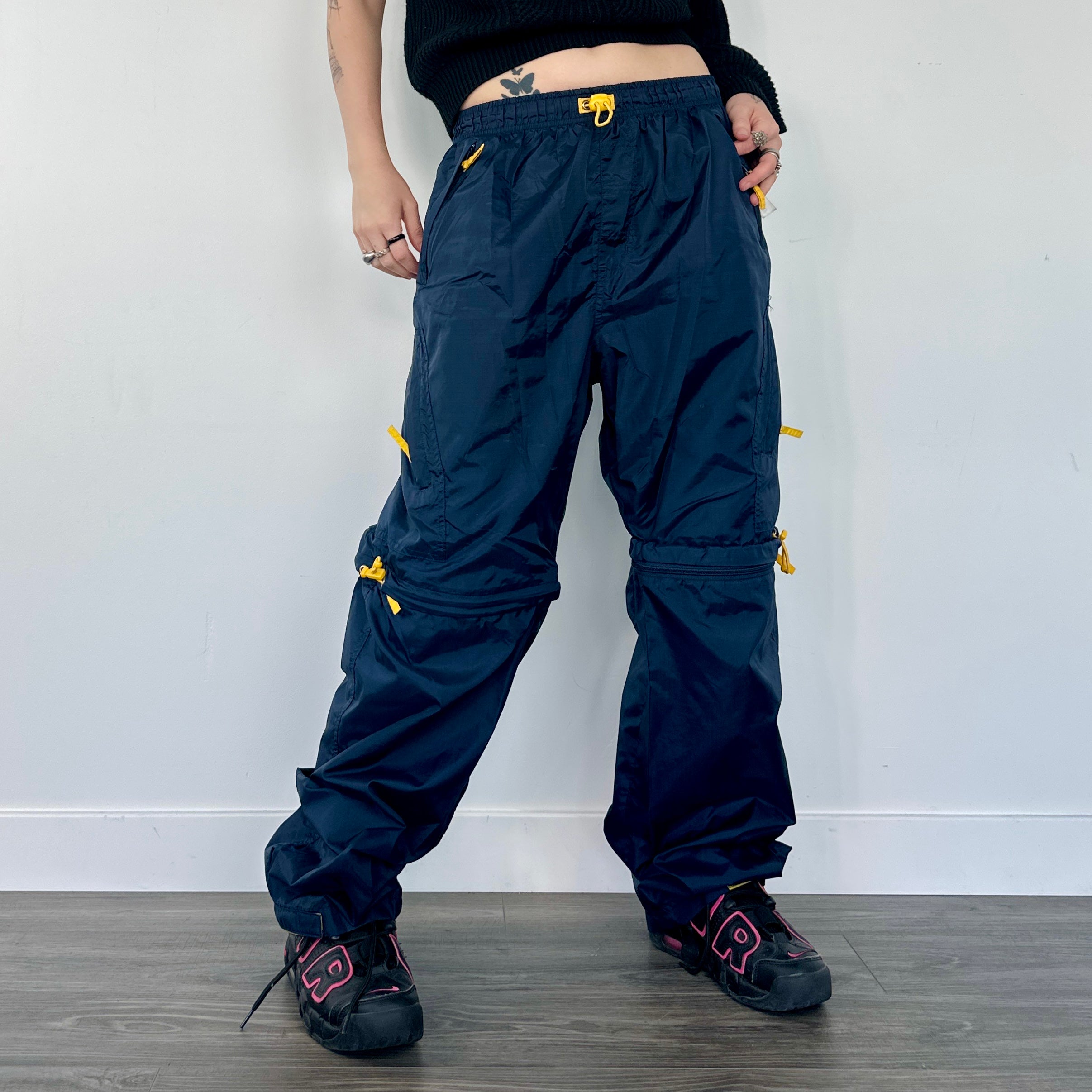 Navy Zip Off Cargos (S/M)