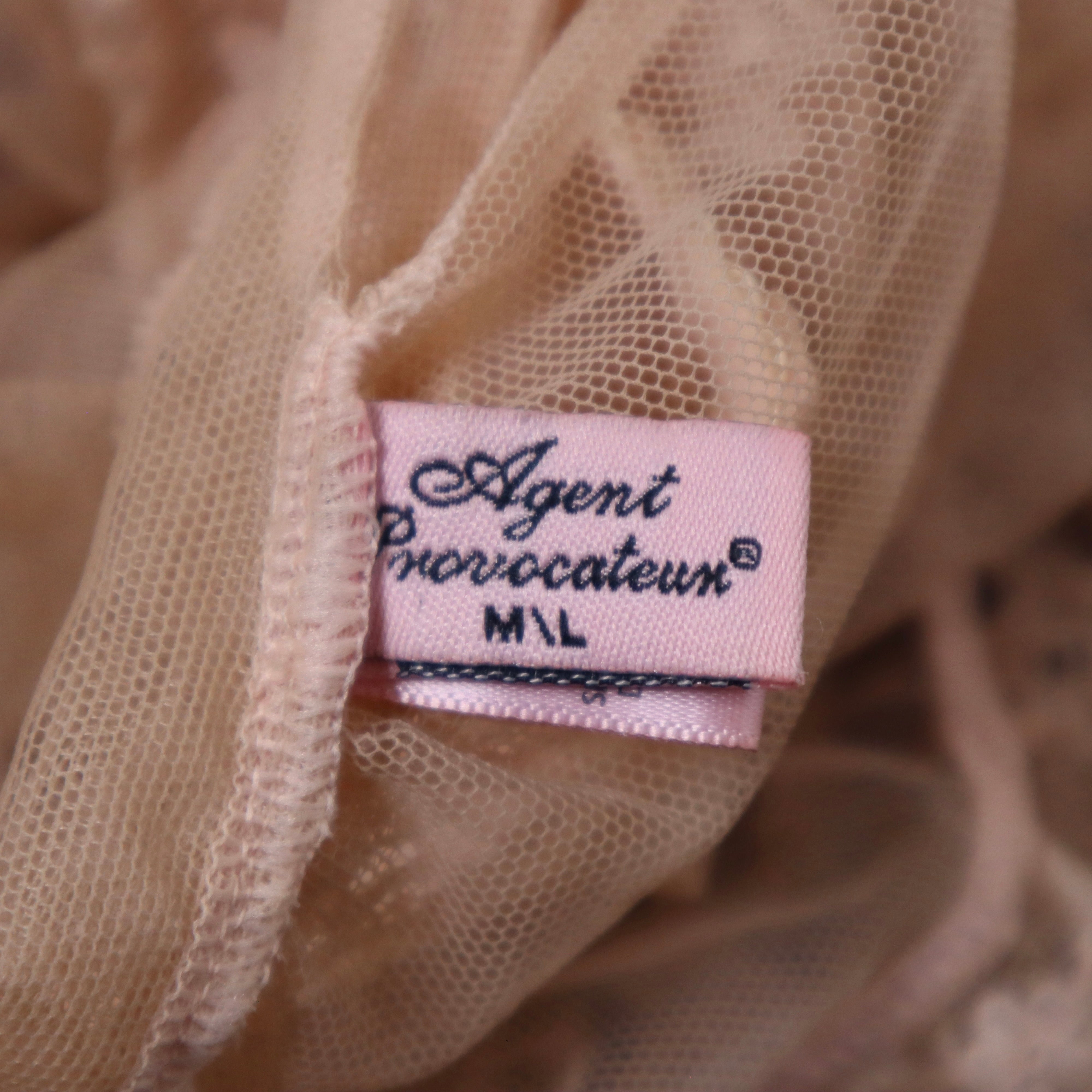 AGENT PROVOCATEUR Nude Lace Babydoll Apron (S/M) 