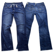 Y2K BEBE bling low rise jeans (31)