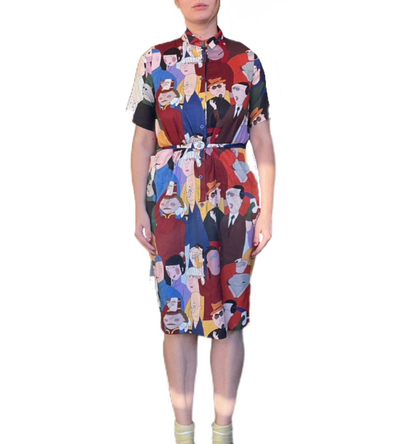 1970s People & Faces Dress (M)