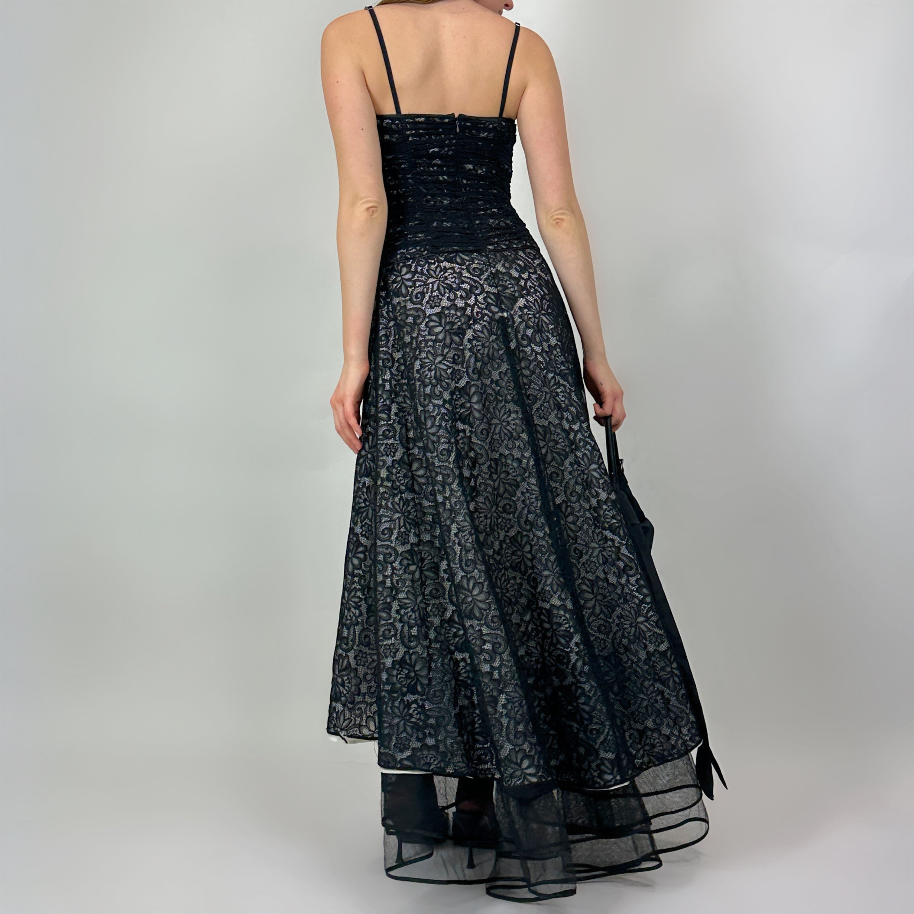 Vintage Lace Drop Waist Gown (S)