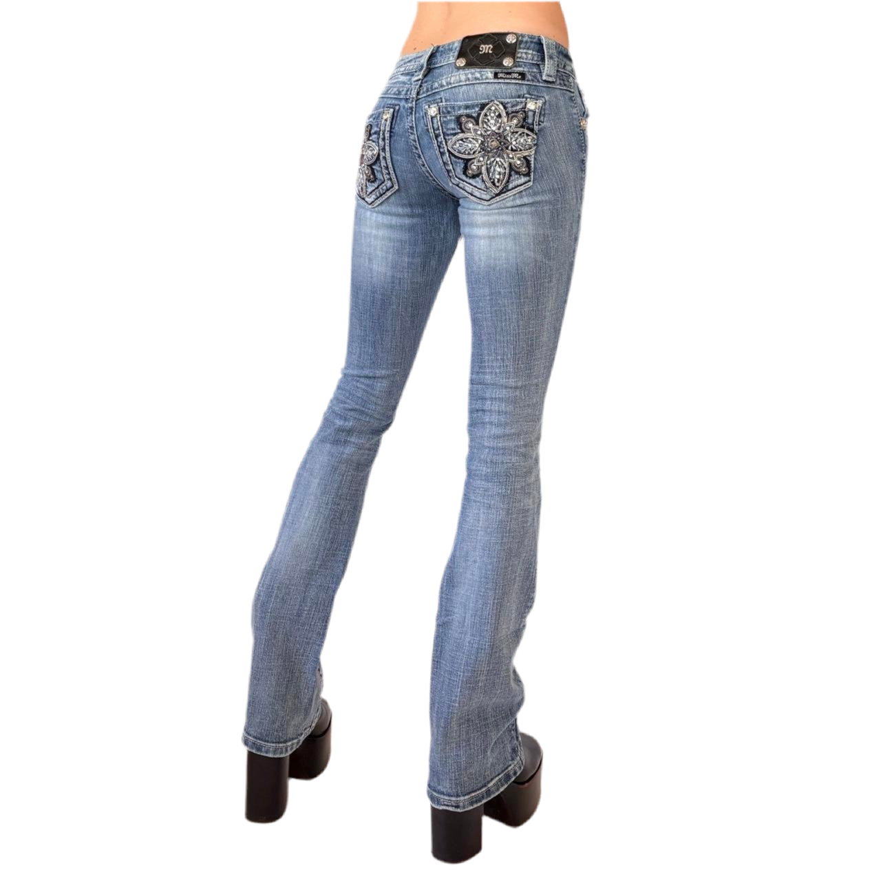 Y2K Low Rise Miss Me Jeans (XXS) – Holy Thrift Y2K Low Rise Miss Me Jeans (XXS) – Holy Thrift