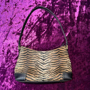 Y2K Tiger Print Shoulder Bag