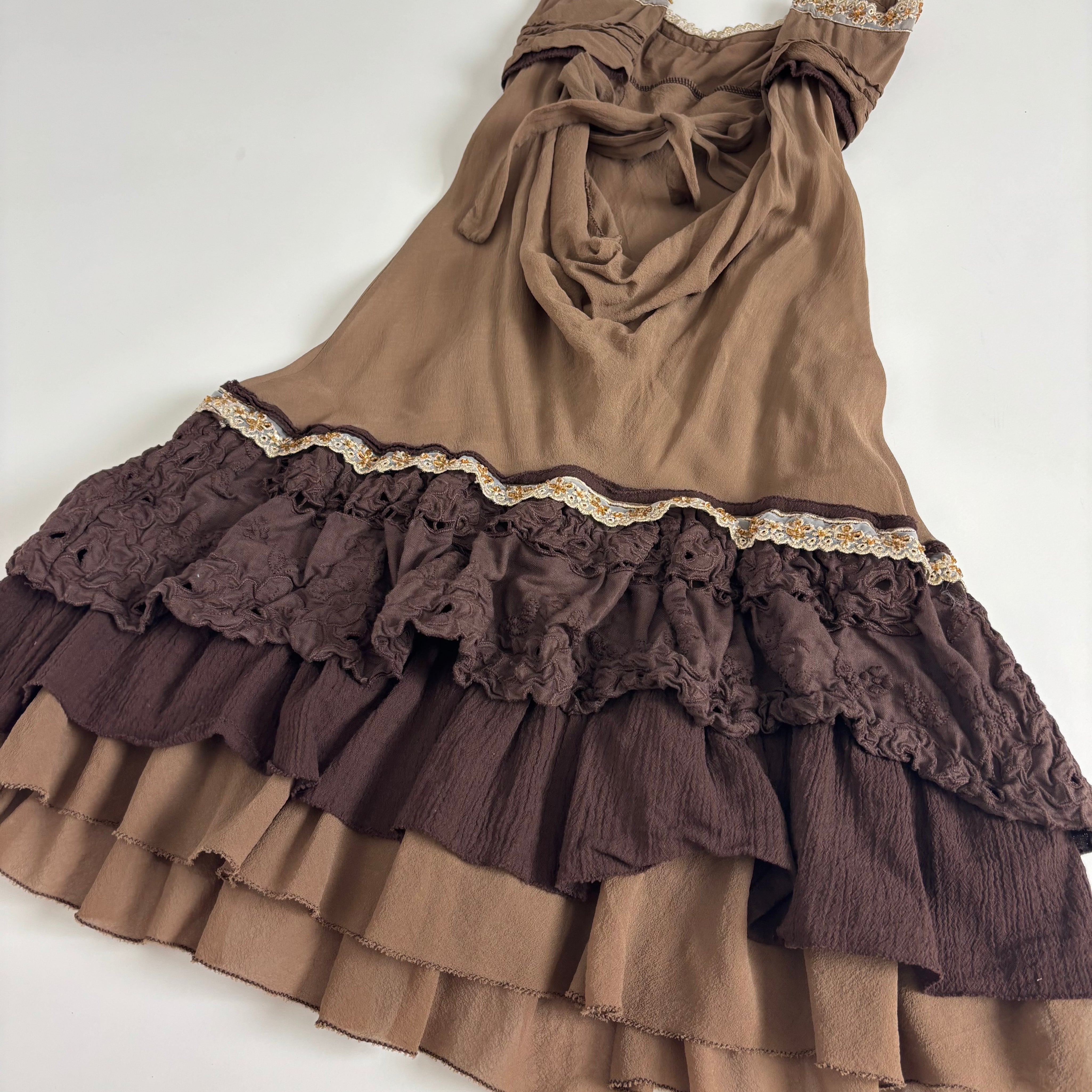 Italian Silk Open Back Dress (XS/S)