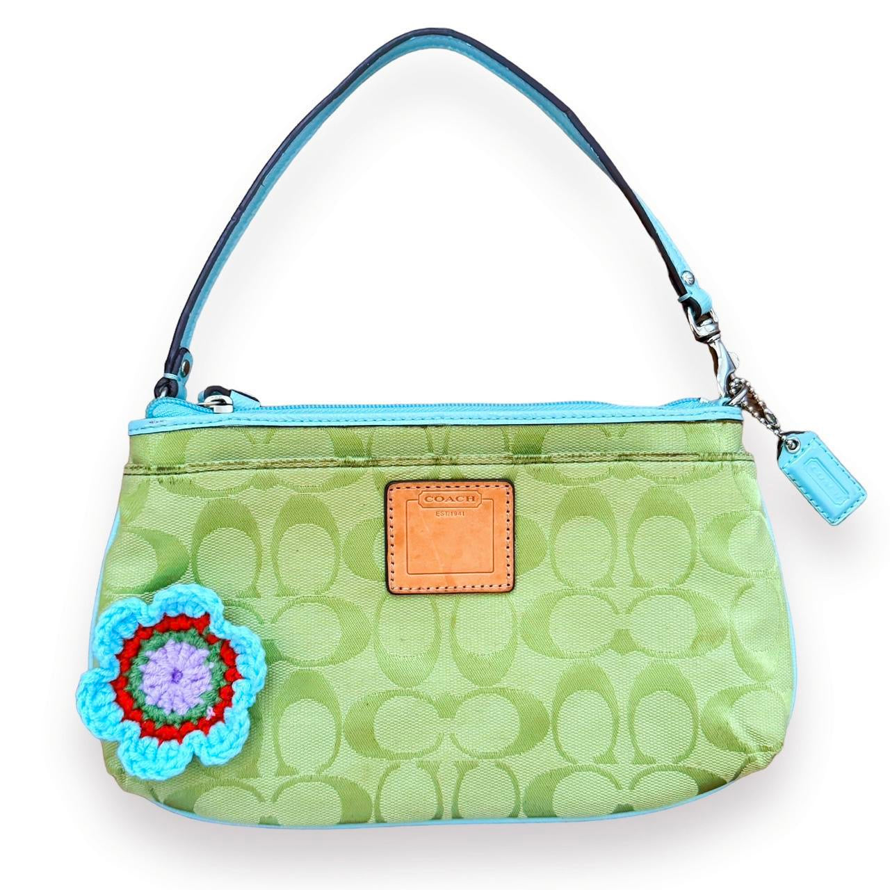 Y2K Reworked Crochet Blossom Coach Bag