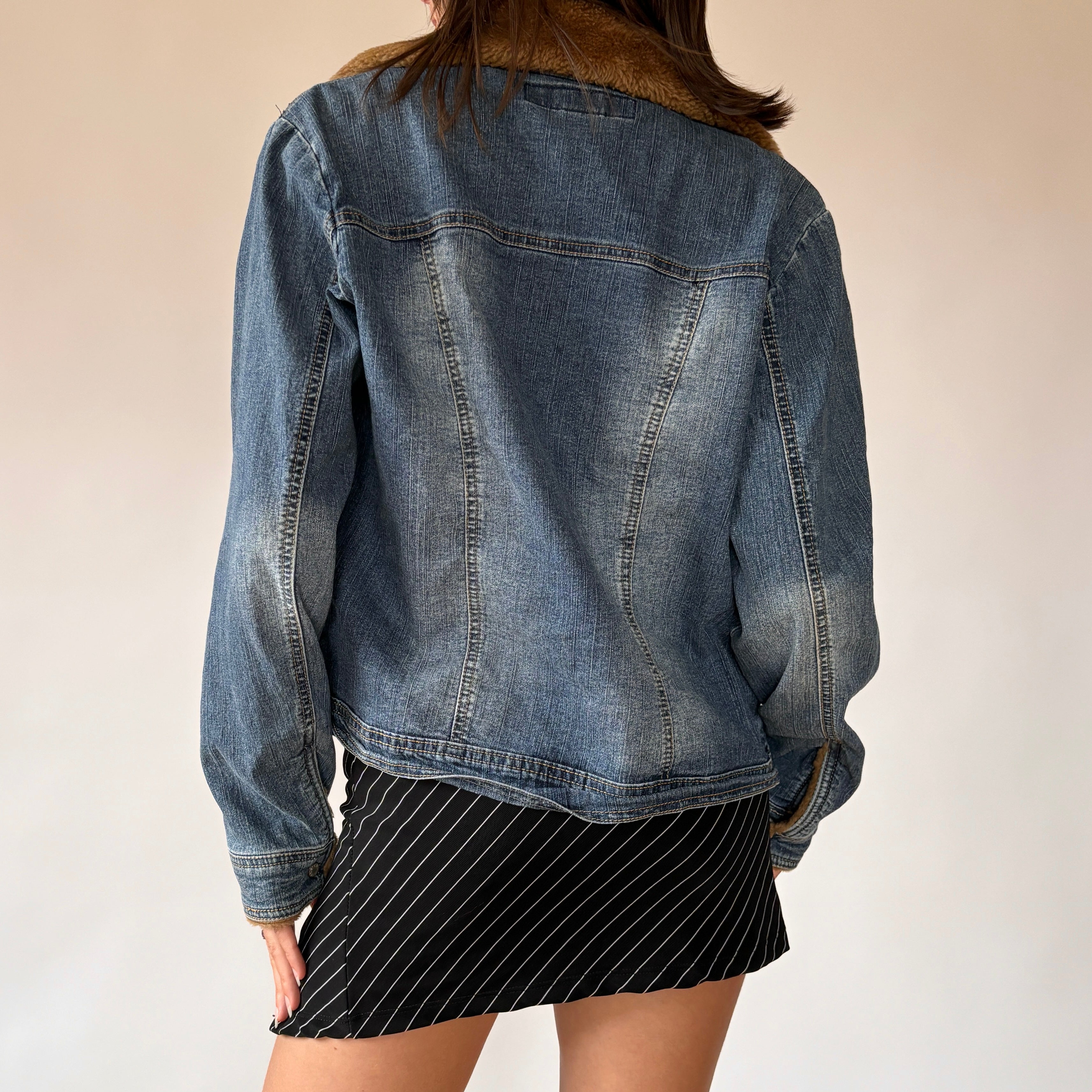 Y2K Cozy Denim Jacket (M)