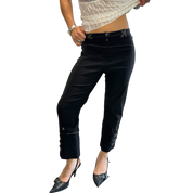 Vintage Parisian Black Capri Pants (US 6/8)