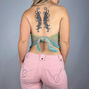 Upcycled Mermaid Festival Top (M)