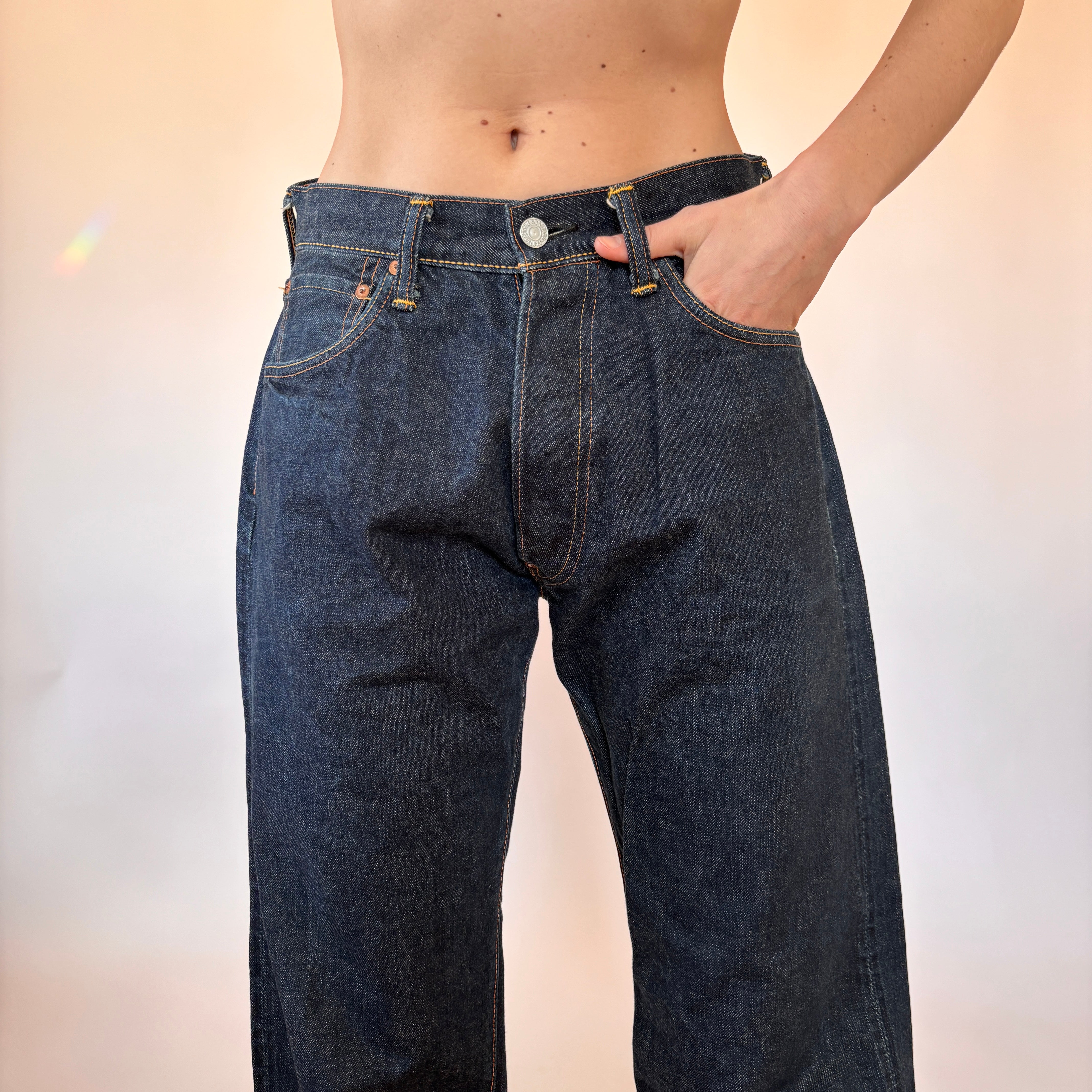 パンツ EVISU SELVEDGE JEANS Evisu Selvedge Jeans (S/M) – Holy Thrift