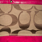 Coach Hot Pink Signature Logo Tote