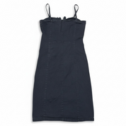 Lace up bodycon midi dress (M)