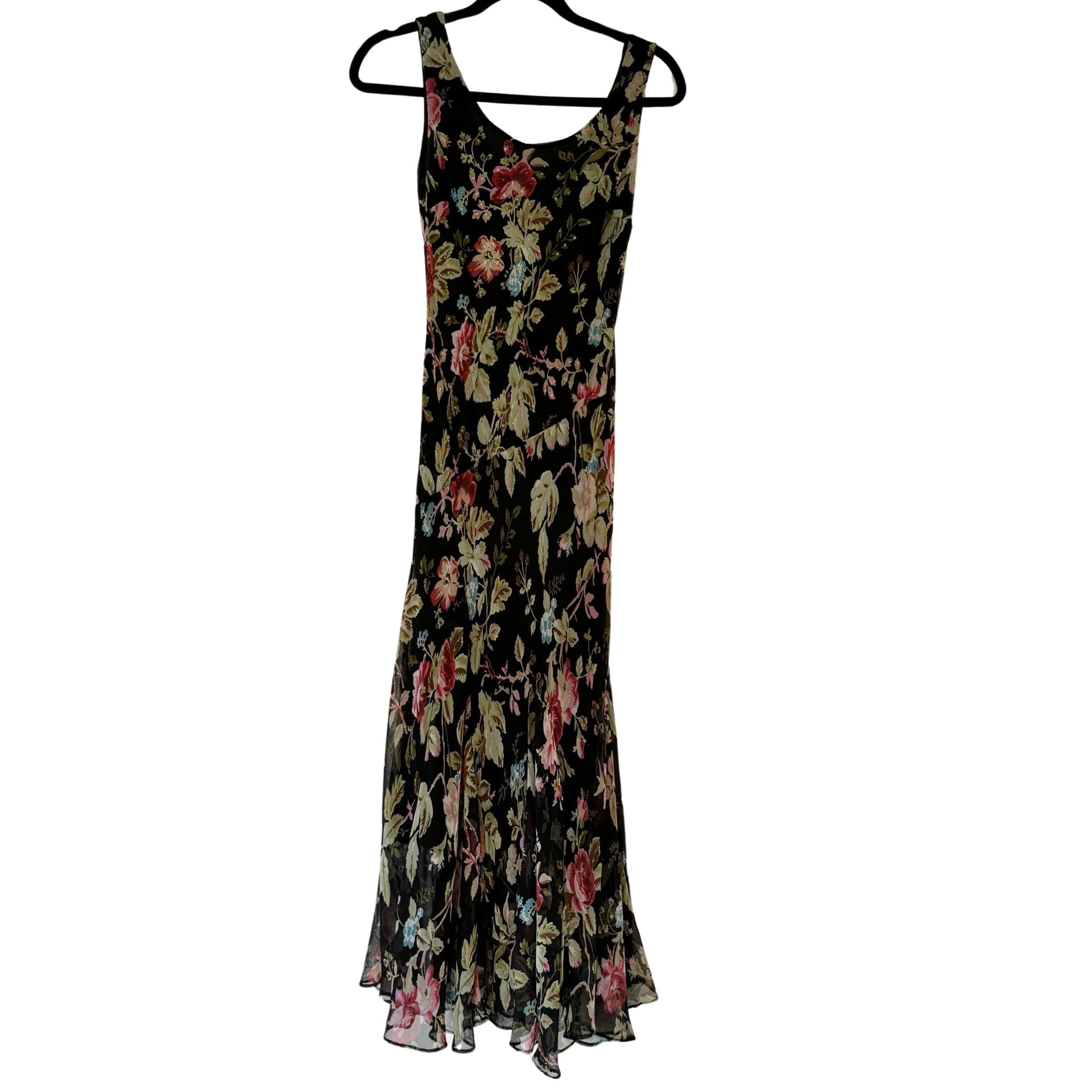 90s Floral Maxi Dress (S)