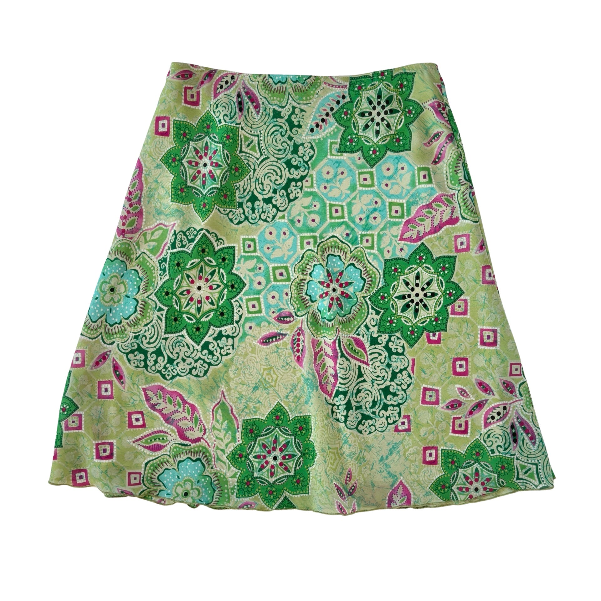 Y2K Medallion Midi Skirt (S/M)
