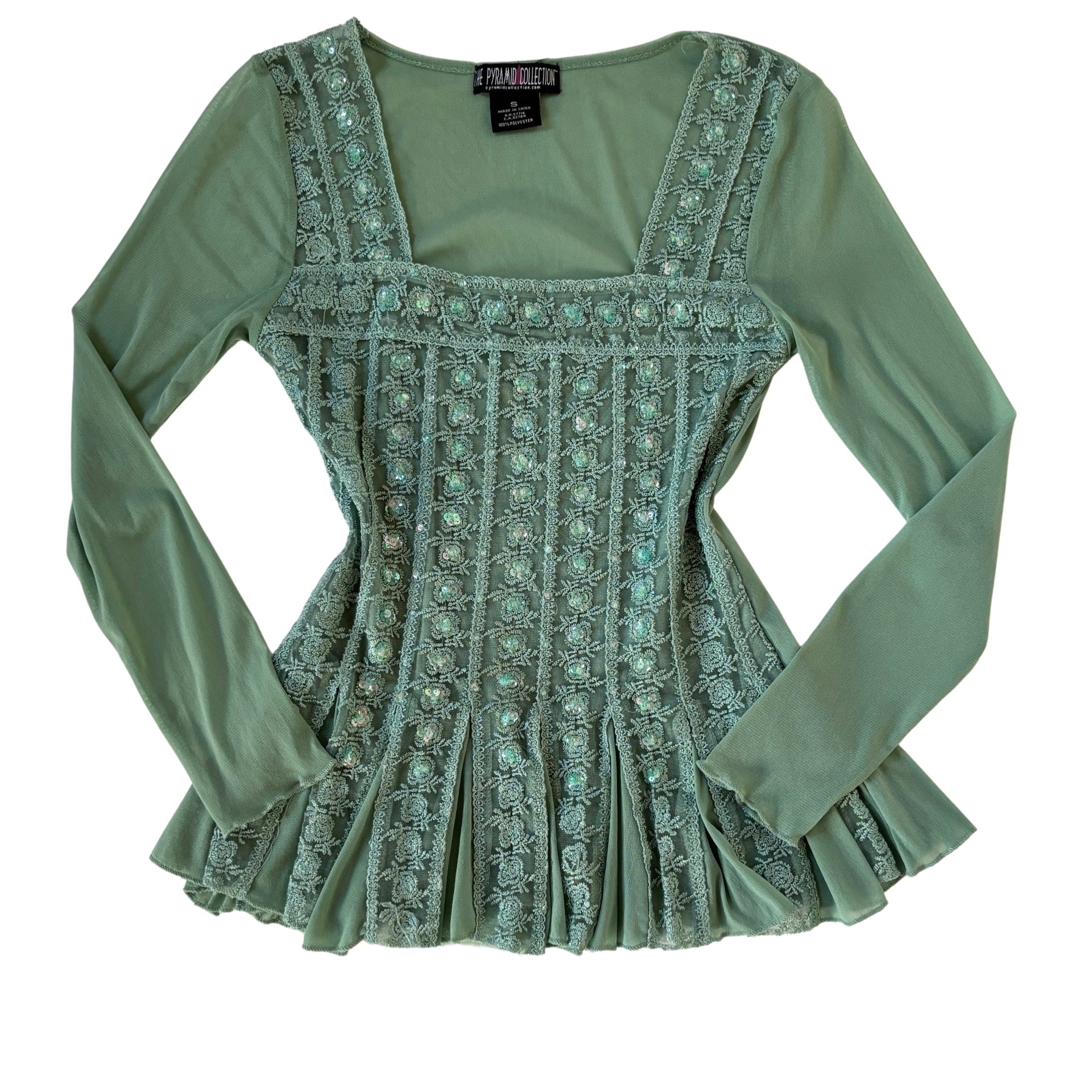Y2K Fairy Mesh Blouse (S)