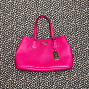 Vintage Coach Hot Pink Leather Bag