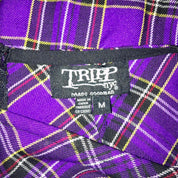 Tripp NYC Purple Plaid Mini Skirt (M)