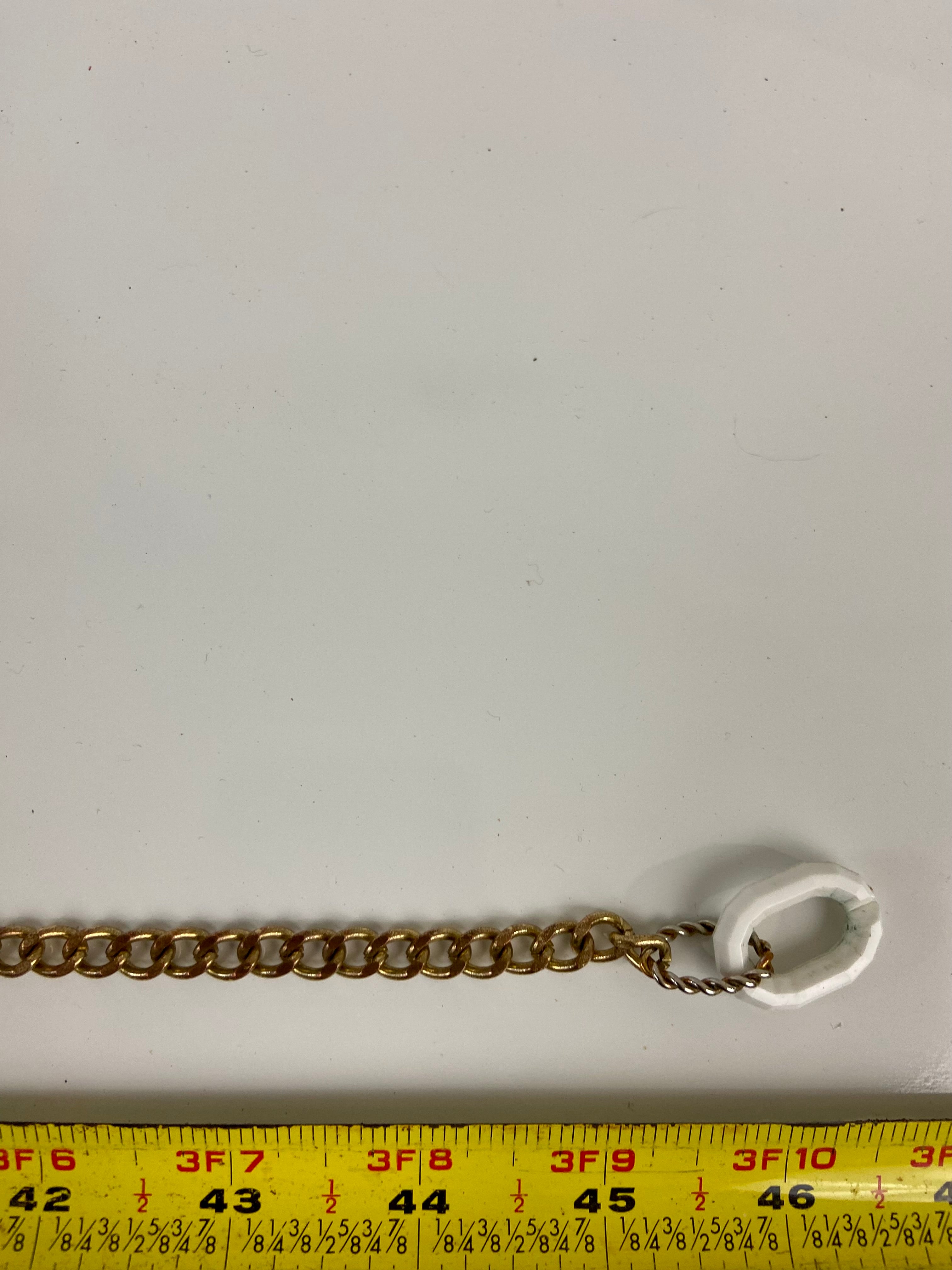 White and Gold Layered Belt