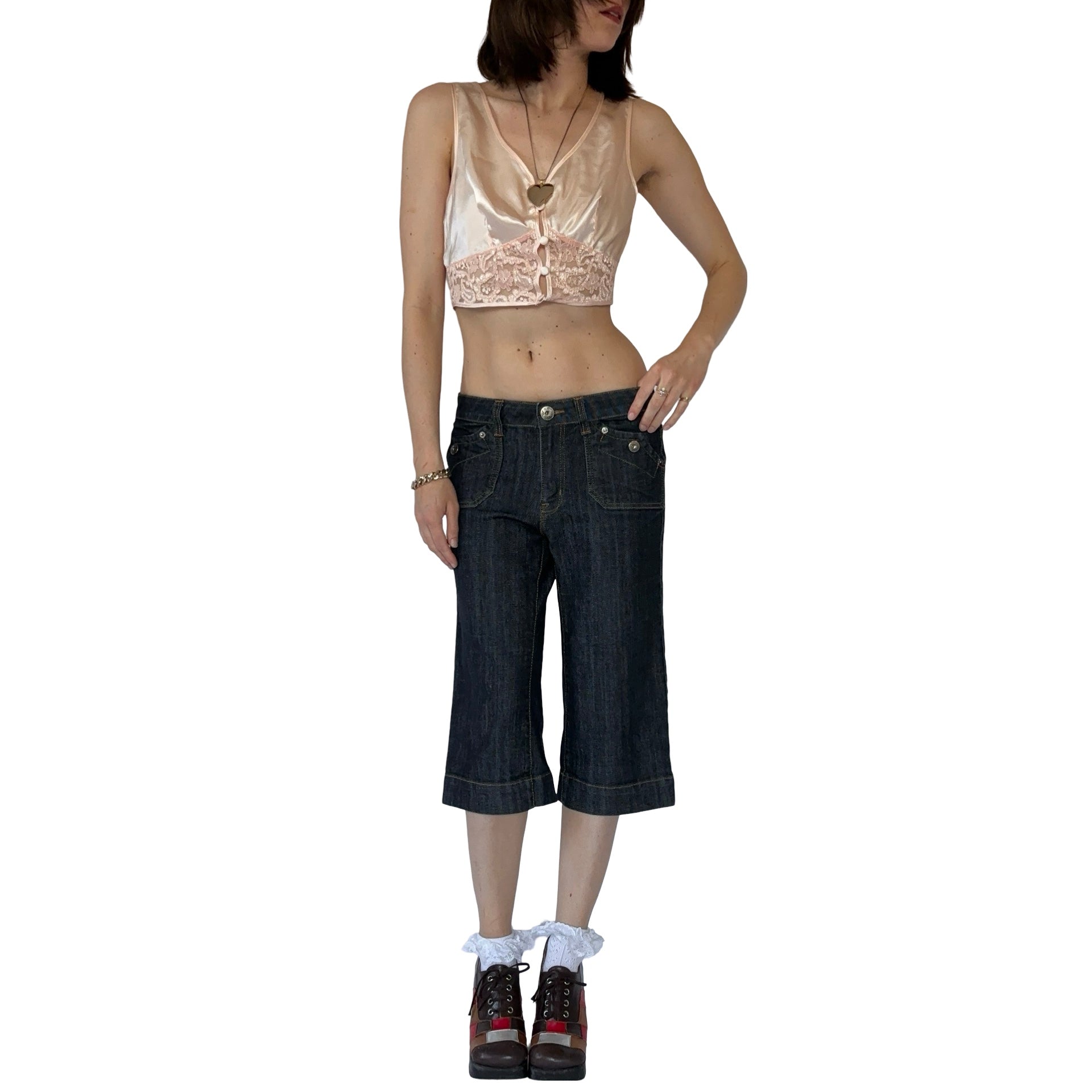 2000s Denim Capris (S)