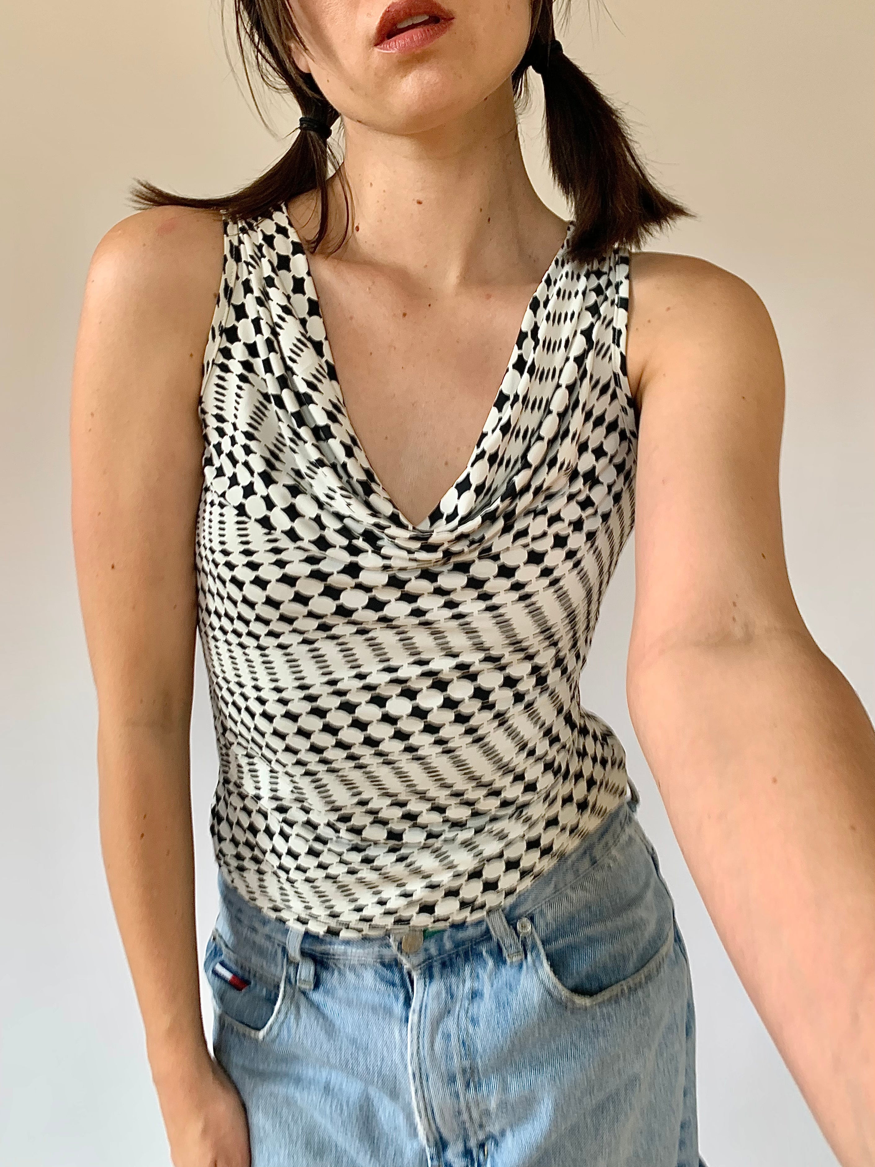 Vintage Geometric Tank - Small