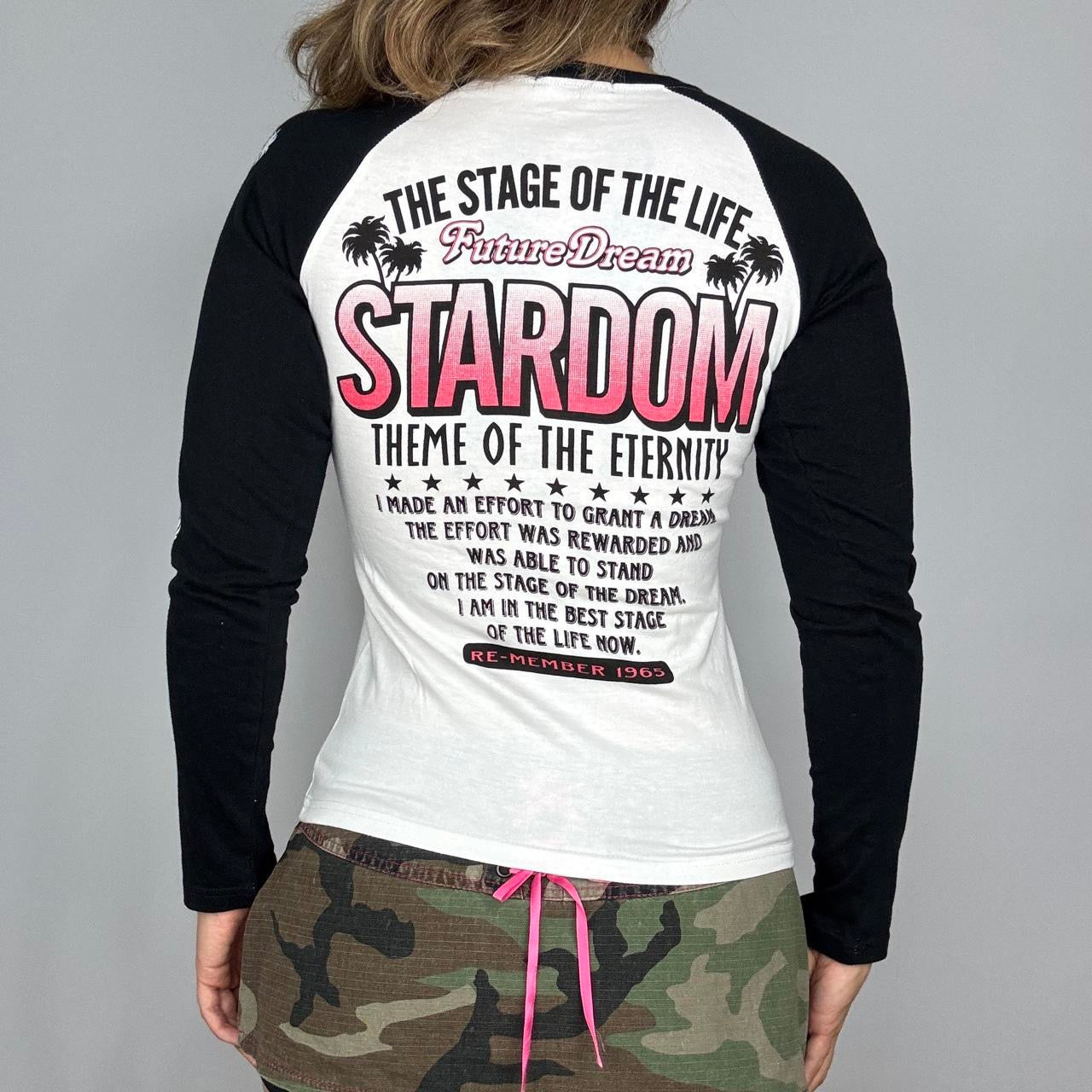 J-Fashion “Stardom” Embellished Graphic Long Sleeve (M)
