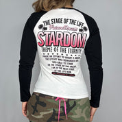 J-Fashion “Stardom” Embellished Graphic Long Sleeve (M)
