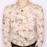 Y2K CHLOÉ Faded Floral Cardigan (S)