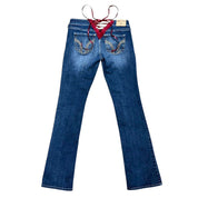Custom Corset Detail Y2K Jeans (XS-XXL)