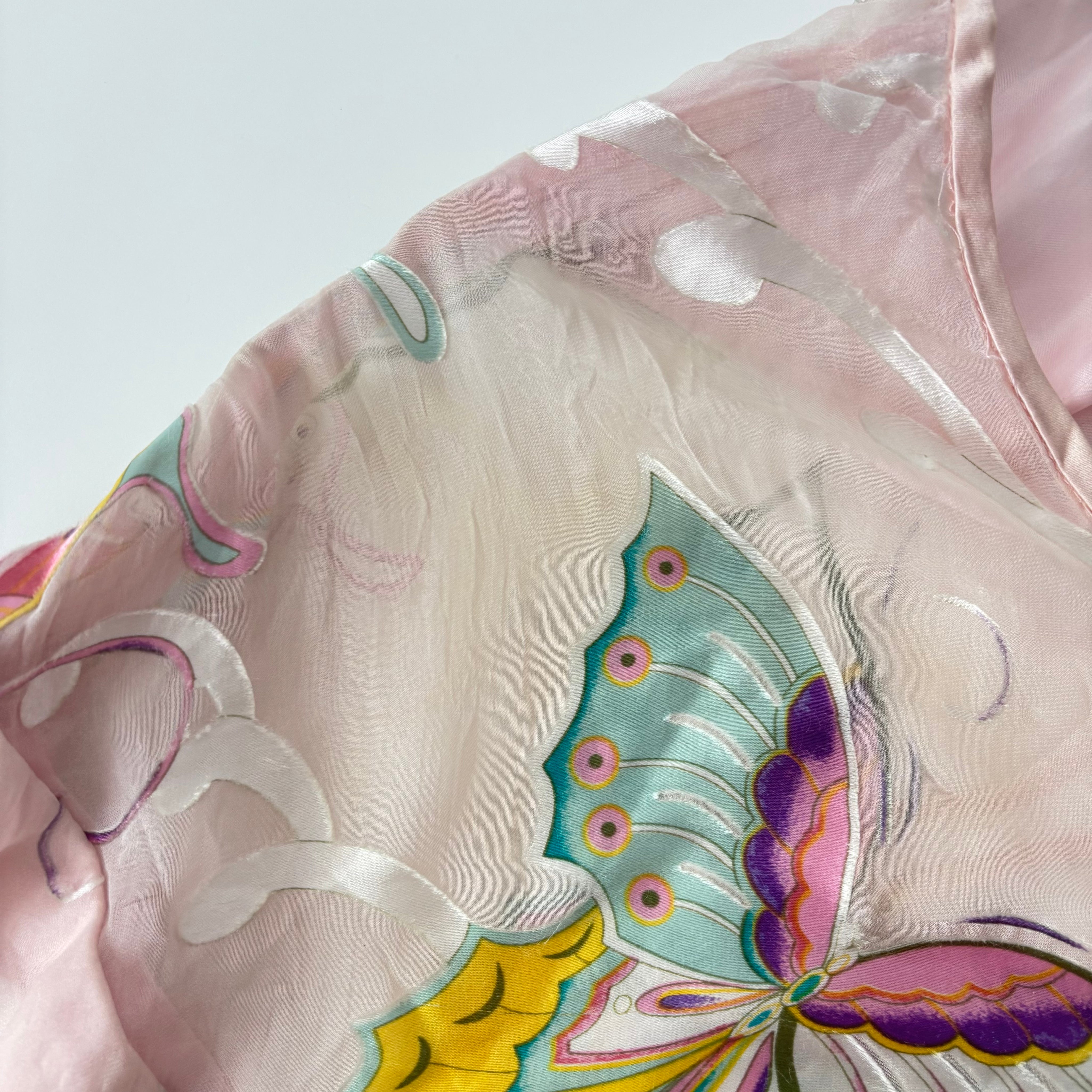 Silk Butterfly Halter Dress (S)