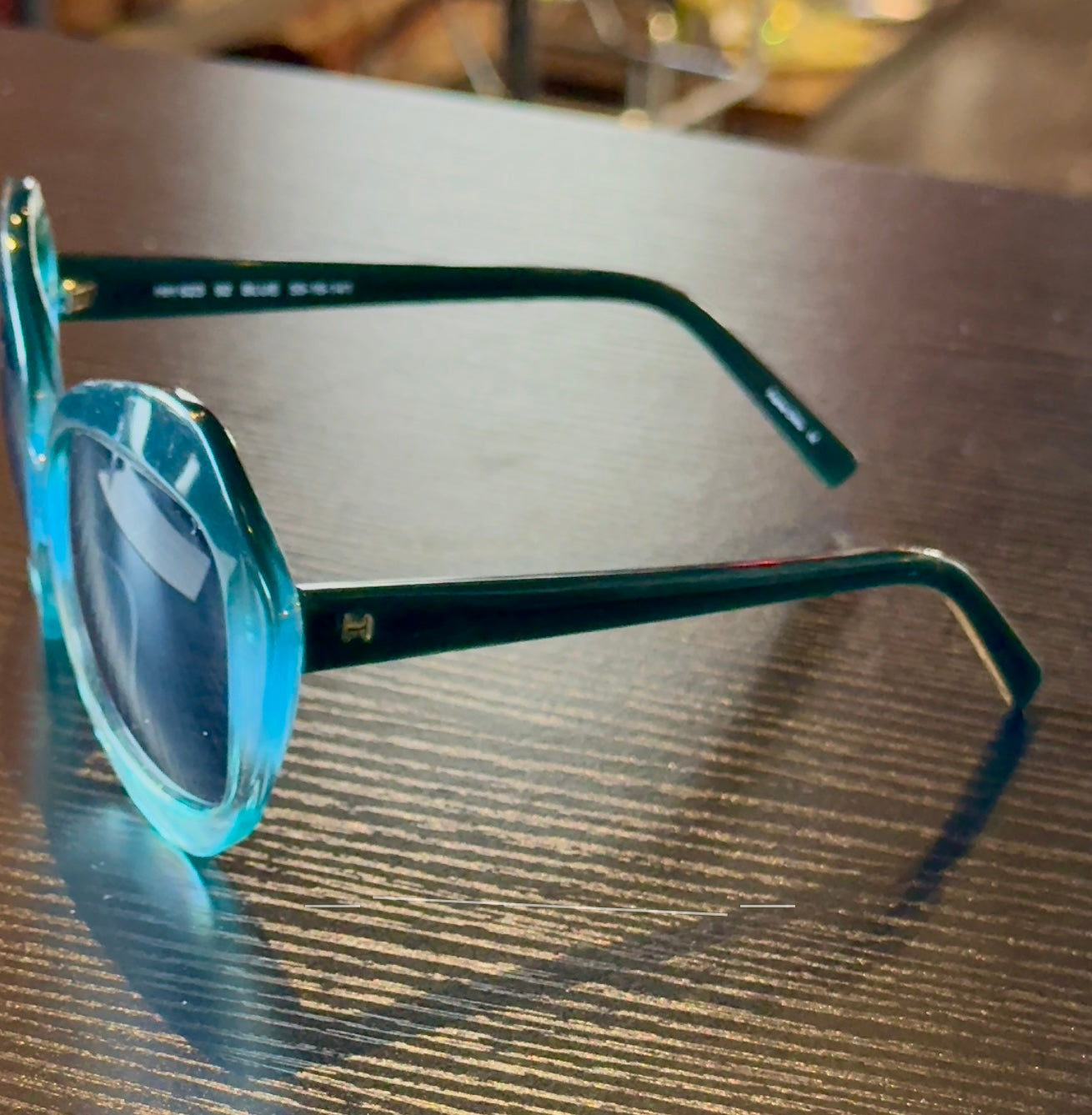 Halston Oversized Blue Oval
Sunglasses