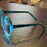 Halston Oversized Blue Oval
Sunglasses