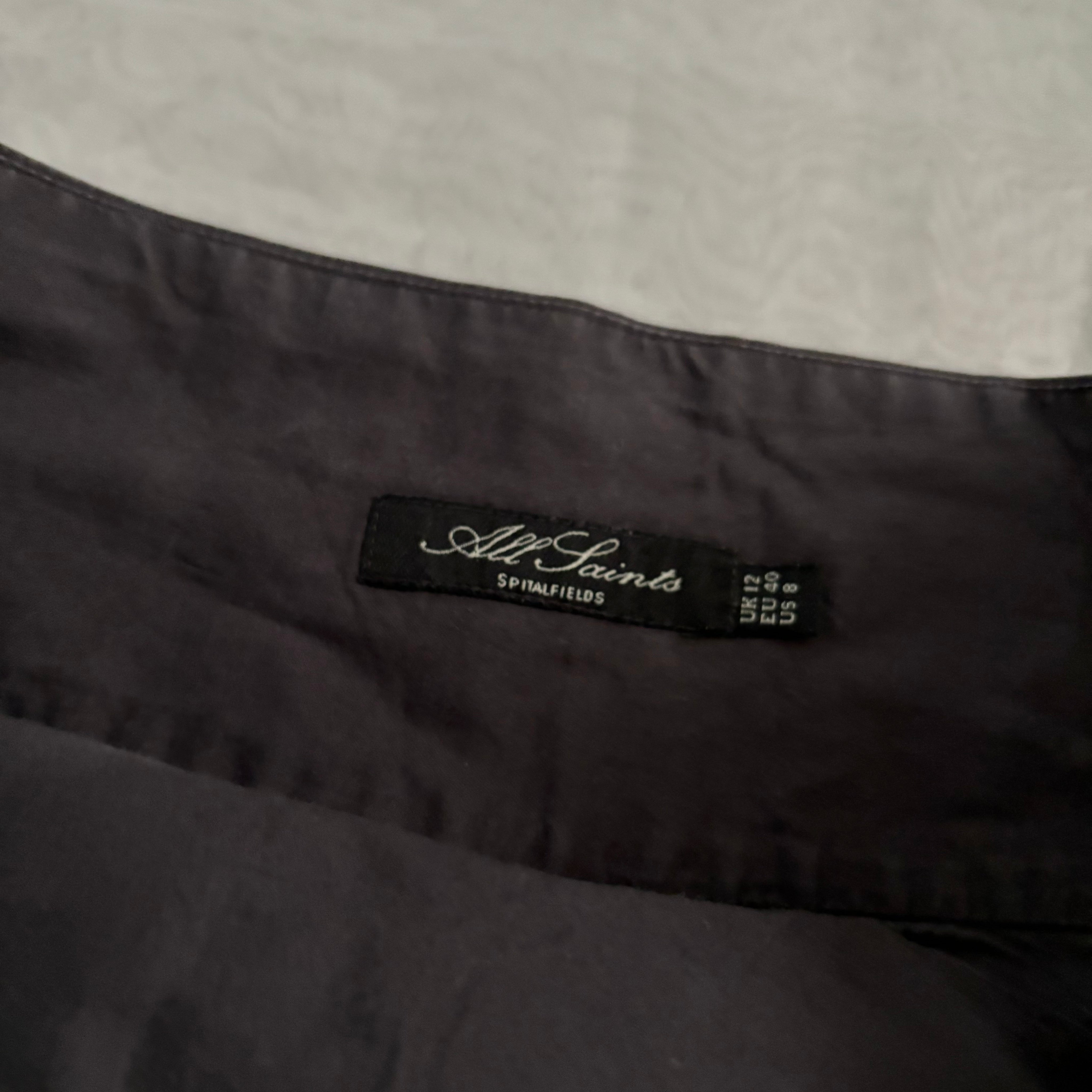 Y2K Allsaints Parachute Ruffle Skirt (M)