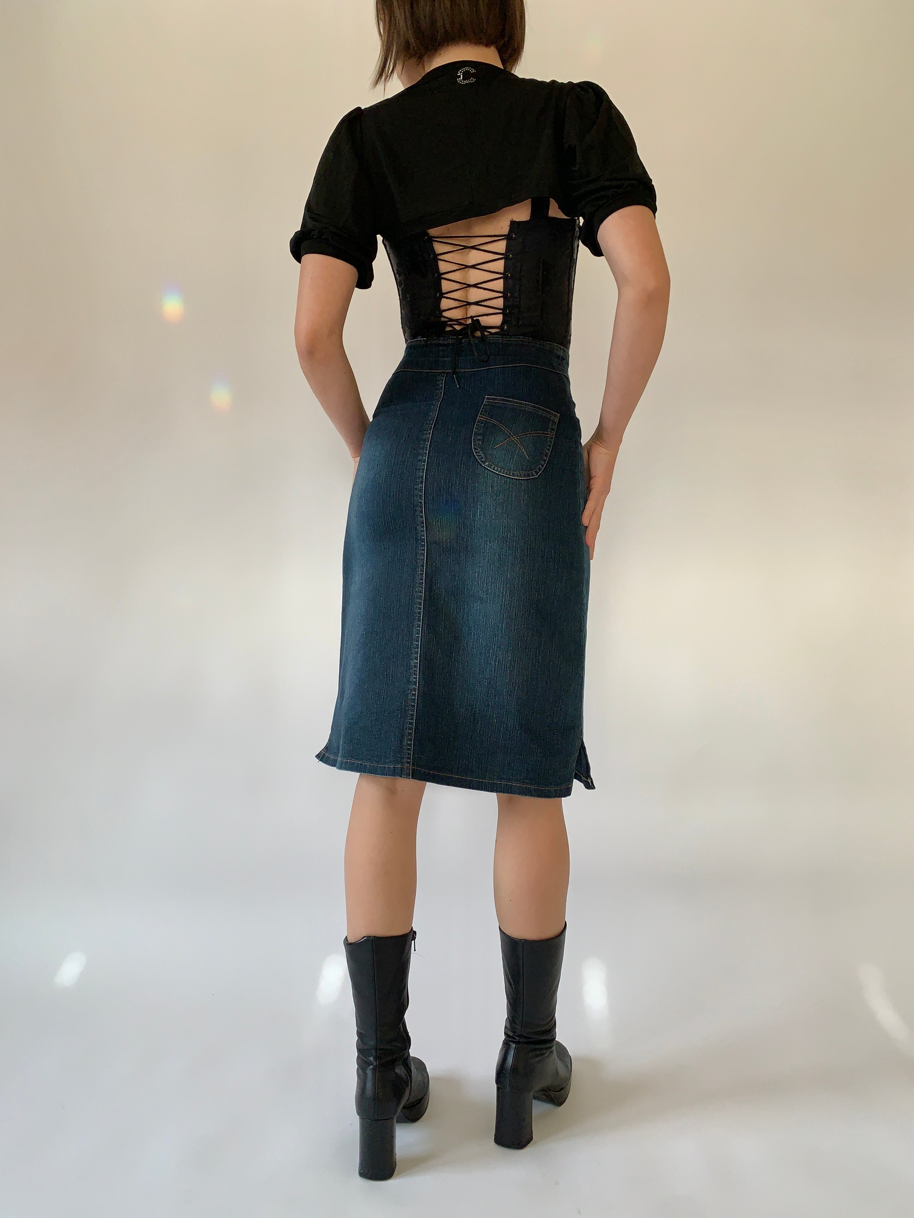 Y2K Denim Midi (S)