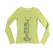 Cache Cache Giraffe Graphic Long Sleeve Baby Tee (XS)