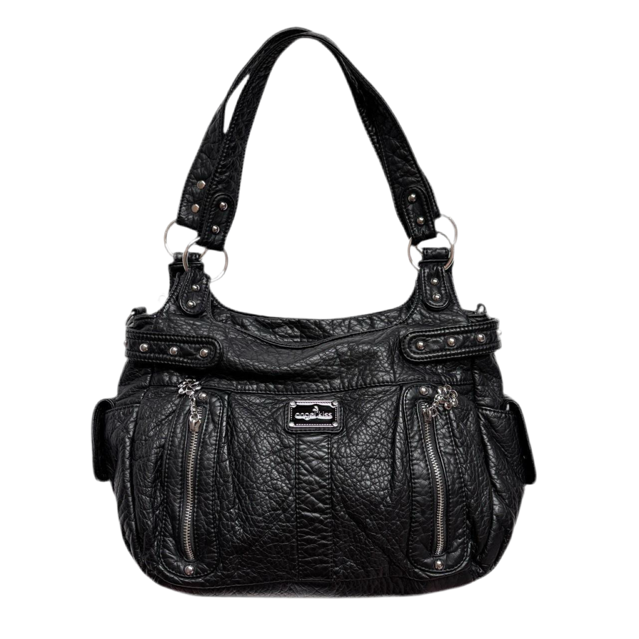 Y2K Vegan Leather Shoulder Bag