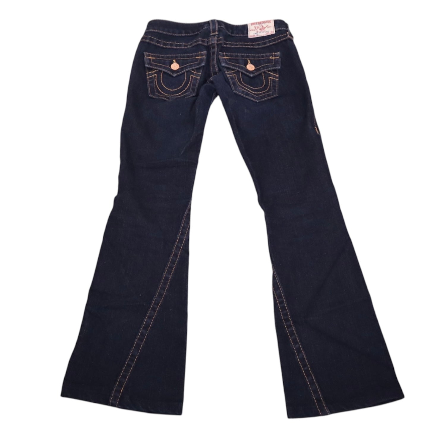 Y2K TRUE RELIGION Low Waisted Flared Jeans (XS/S)