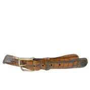 Two-Tone Croc Belt