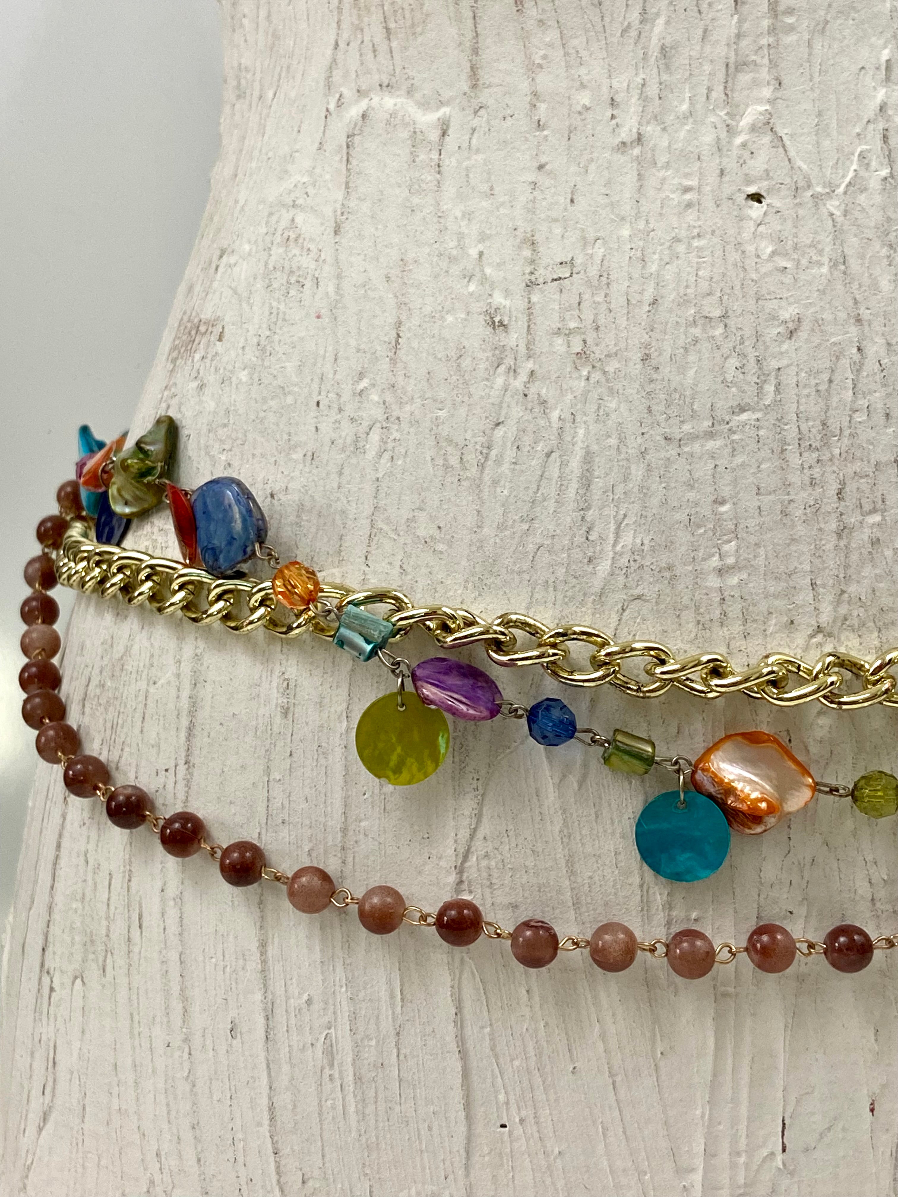 Layers of chains belt