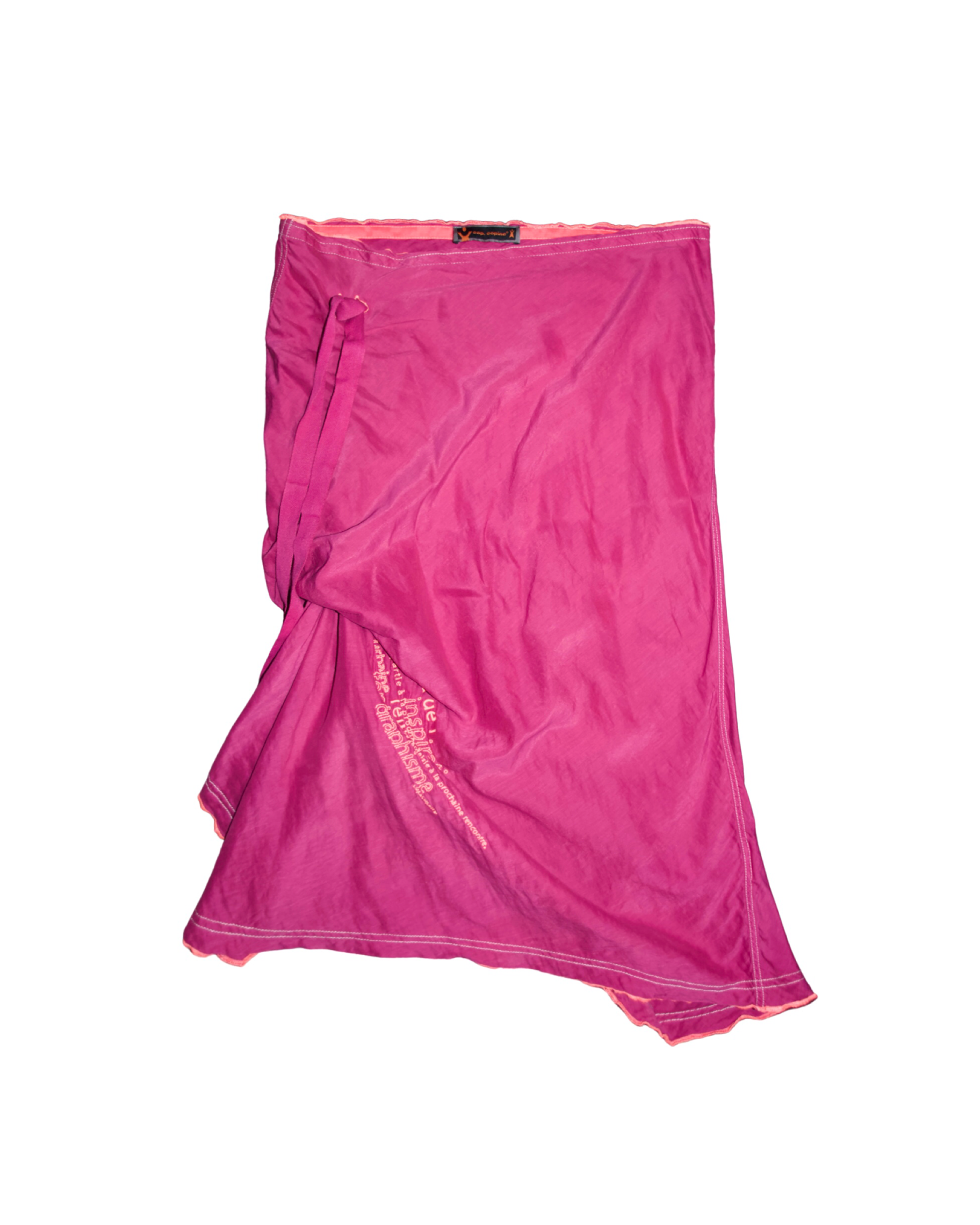 Y2K Cop Copine Silk Blend Skirt (S/M)