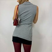 Vintage 70’s Grey Long Vest (S)