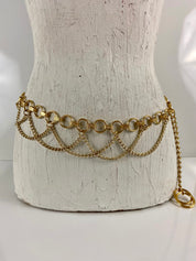 Vintage gold waist belt