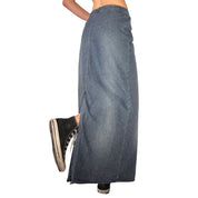 90s Denim Maxi Skirt (XS)